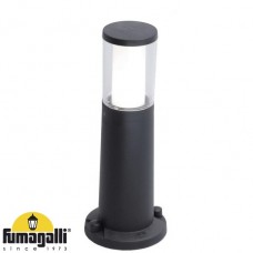 Φωτιστικό Κολωνάκι 40cm με ντουί GU10 LED 6W 230V 600lm CCT Ρητίνης Μαύρο IP55 Fumagalli Carlo